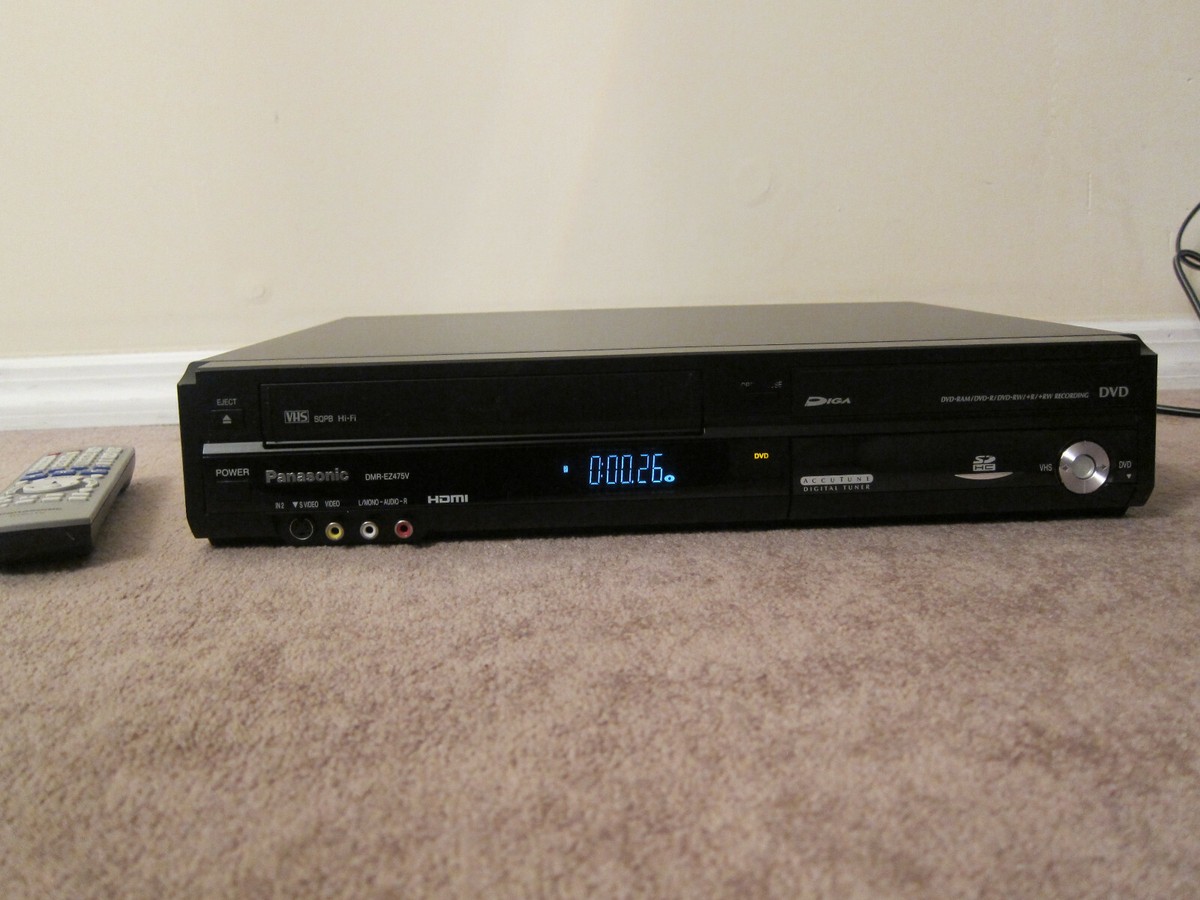 Panasonic DMR-EZ475V DVD VCR combo Recorder with remote | eBay