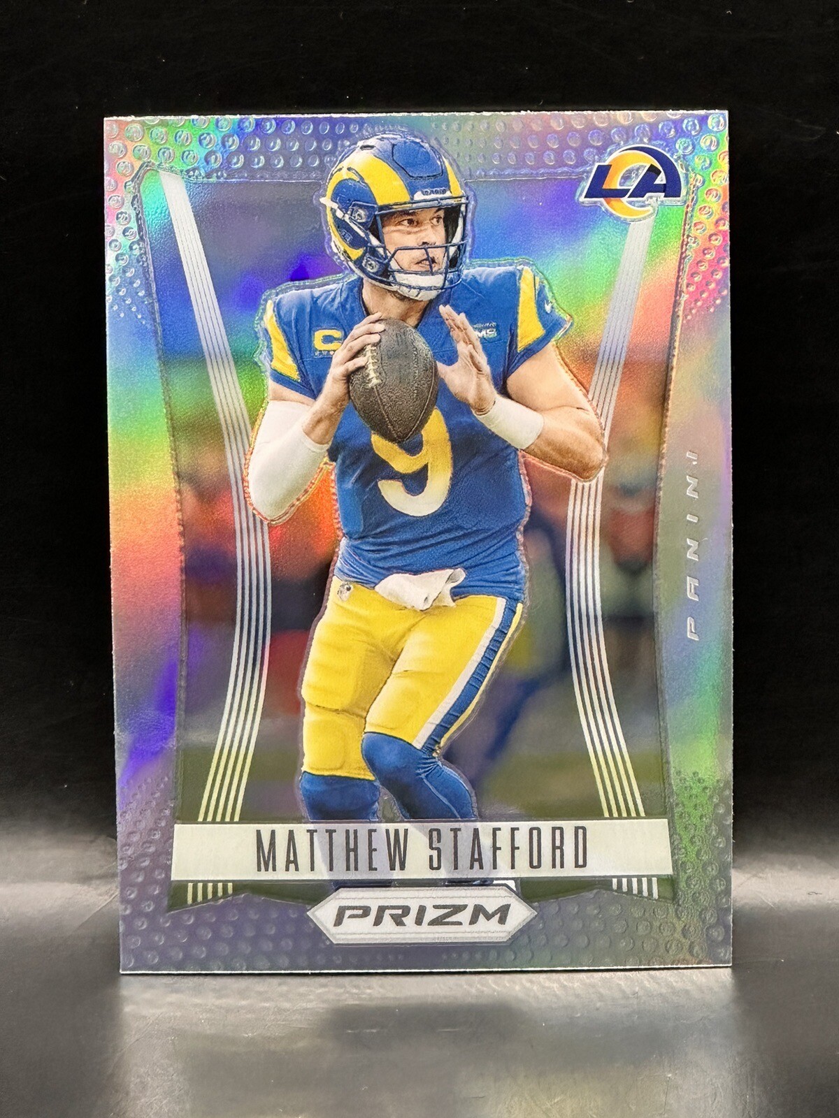 2023 Panini Prizm Matthew Stafford Flashback Silver Prizm PF-7 Los Angeles Rams