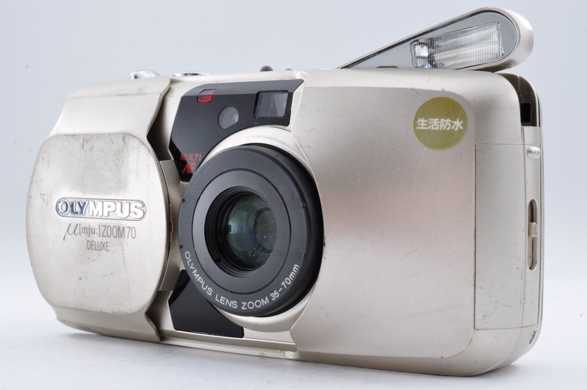 Olympus μ mju Zoom 70 Deluxe Point &Shoot Film Camera Near