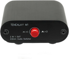 M1 2 in 1 Out 3.5Mm Stereo Audio Switch Aux Switcher Speaker Selector Splitter B