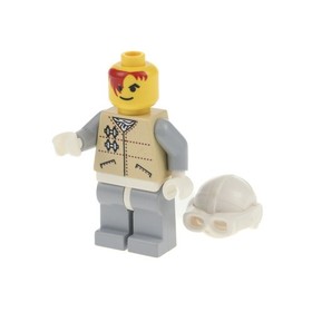 1x Lego Minifigure Star Wars Hoth Rebel Beige Head Yellow Helmet Goggles 4500 sw0108