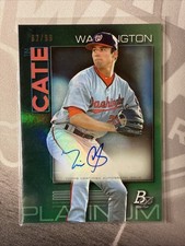2020 Bowman Platinum #TOP-51 Tim Cate RC Autograph Green SP #/99 - Nationals