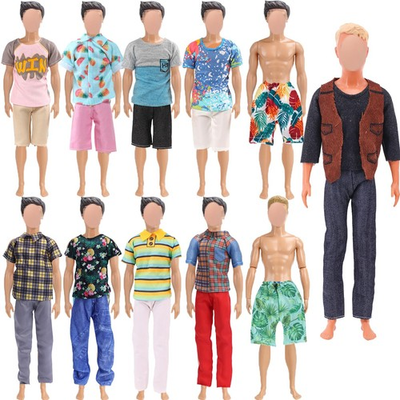 #ad 18 PCS Doll Clothes for Ken Doll Including Handmade 6 Tops 6 Pants Casual Wea... $18.54
