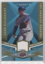 2009 Upper Deck Spectrum Swatches Light Blue 71/99 Chad Billingsley #SS-BI 14md