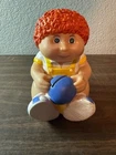 Vintage 1983 Cabbage Patch Kids Boy Doll Coin Piggy Bank Star Power Orange Hair