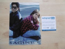 Yoko Ono & Sean Lennon "Beatles" Autogramme signed 21x29 cm Magazinbild ACOA