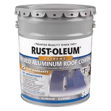 Rust-Oleum 301995 Aluminum Roof Coating, 4.75 Gal
