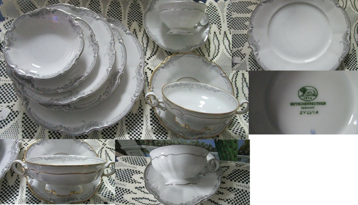 ＊Sylvia ＊ Hors d'oeuvre plate・* Sylvia (All White, No Trim) Dinner Plate by Hutschenreuther