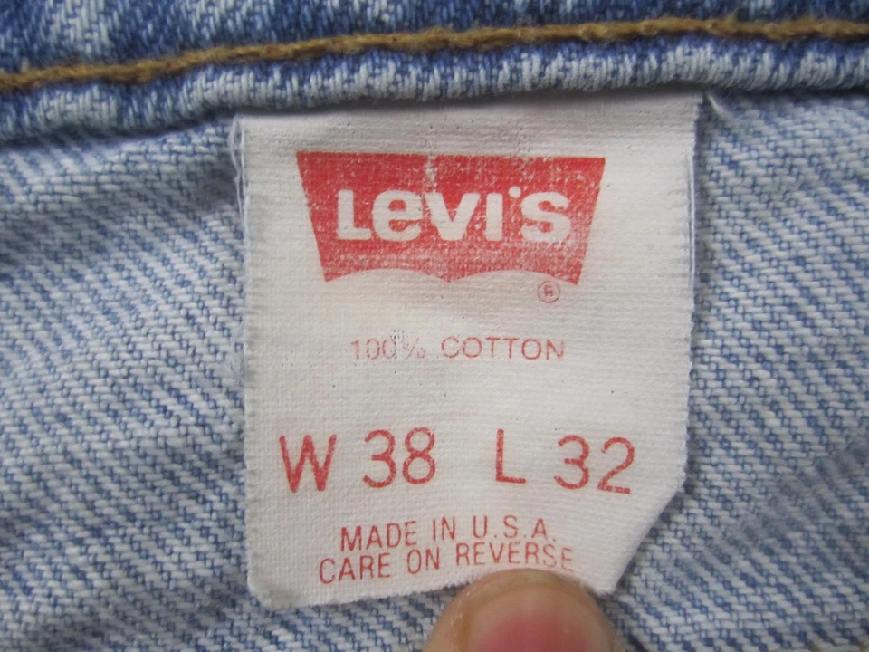 Pantalones Cortos De Colección Levis 550 Para Hombre 38 Azul Denim Corte Envejecido Hecho en EE. UU. 90s Foto 3 de 4