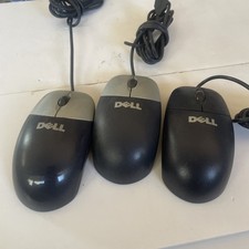 LOT OF Dell 0YH933M, 0X7636, 6U220 Wired Mouse Black