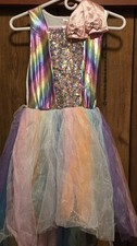TU Girls Princess Costume Sz 11-12 Years Dress Up Halloween Matching Pink Gloves