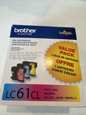 Brother LC61CL Ink Cartridge Cyan/Magenta/Yellow  EXPIRED New Open Box