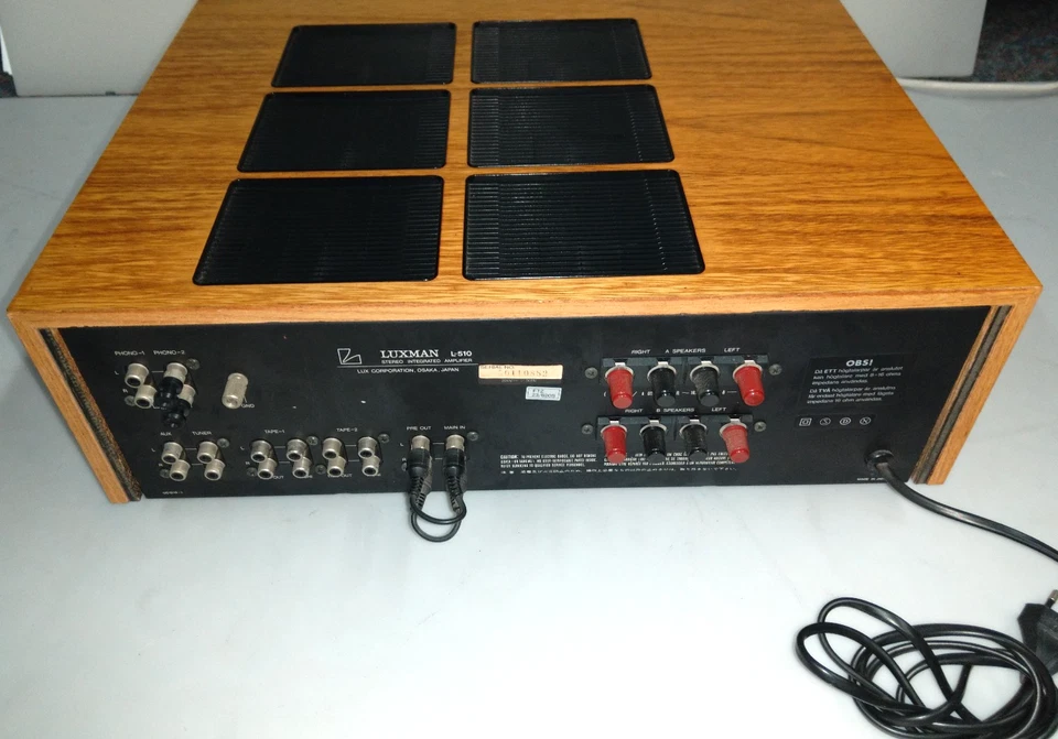 Luxman L-510 Verstärker High End  Amplifier mit schönem Holzgehäuse - Bild 2 von 4