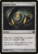 Golem's Heart #161 *Normal* (MP) - Scars of Mirrodin MTG