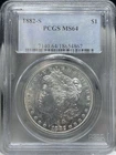 1882-S Morgan Silver Dollar PCGS MS64