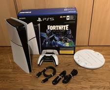 Sony PlayStation 5 Slim/Digital-Edition Fortnite Cobalt Star Bundle, Weiß, 1TB