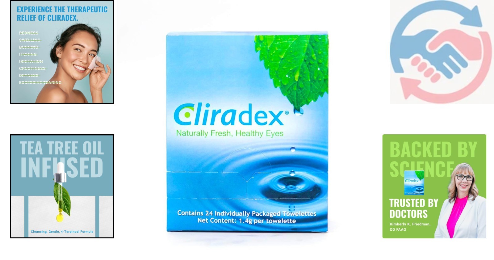 Gentle Eyelash & Eyelid Cleanser Towelettes –  Tea Tree Oil Formula