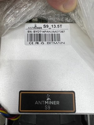 bitmain antminer s9 13.5th miner btc