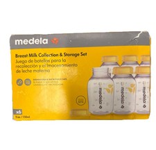 Medela Breast Milk Storage Bottles 6 Pack 5oz BPA Free Compatible with Pumps
