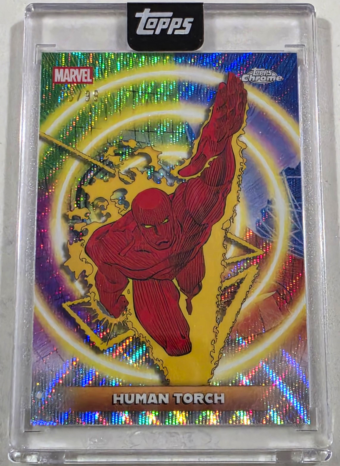 Human Torch #37 Marvel 2026 Topps Mint Cerebro trading card — raw and PSA graded price guide