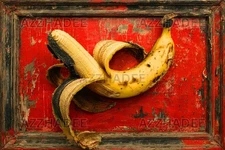 Banana Digital Image AI Artwork Vintage Style Frame | High Resolution Download