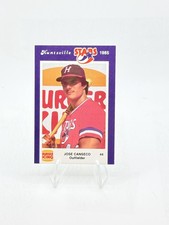 1985 Burger King Huntsville Stars Jose Canseco Prospect #NNO Huntsville Stars