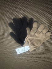 2 pair Stretchy Gloves for women Beige and Black One size fits Most