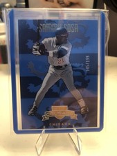 2025 Panini Crusade Sammy Sosa #161 Numbered 105/199 Blue Cubs Color Match