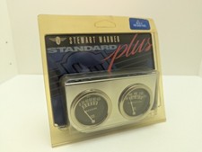 Vintage Stewart Warner 82216-b Standard Plus 2 Gauge Set New Vintage Stewart Warner 82216-b Standard Plus 2 Gauge Set New