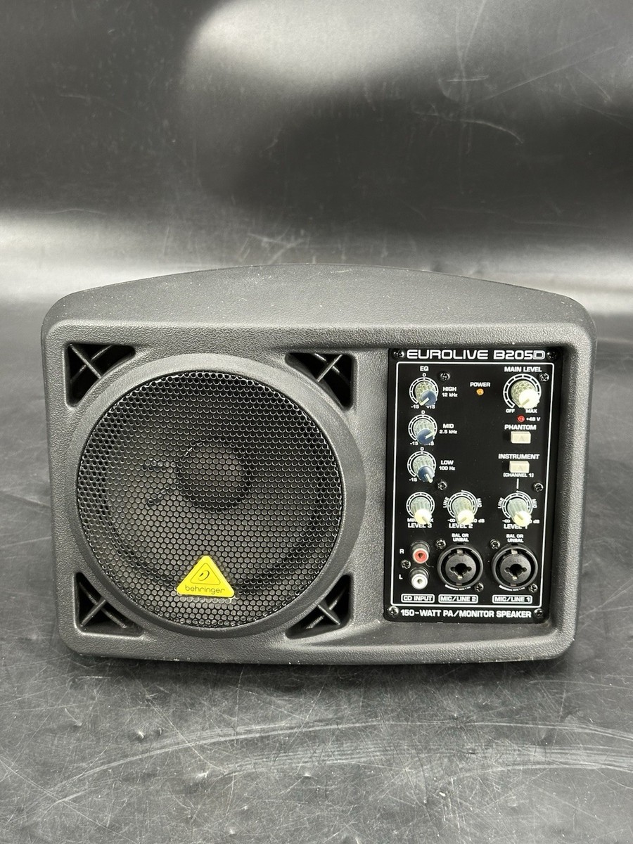Behringer Eurolive B205D 150-WATT PA/Monitor Speaker w/ Power Cord