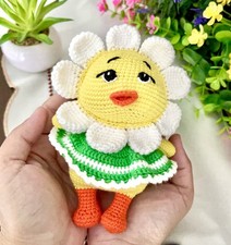 Spring Flower Duck Amigurumi