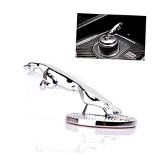 Silver 3D Fit Jaguar Gear Shift Knob Cover - Trim Sticke Knob Cover - Trim