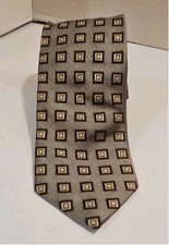 Jos A Bank Signature Collection Men's Neck Tie Silk - Brown Black Paisley