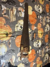 Vintage Warranted Superior Hand Saw 28” Wood Handle Carpenter Tool USA