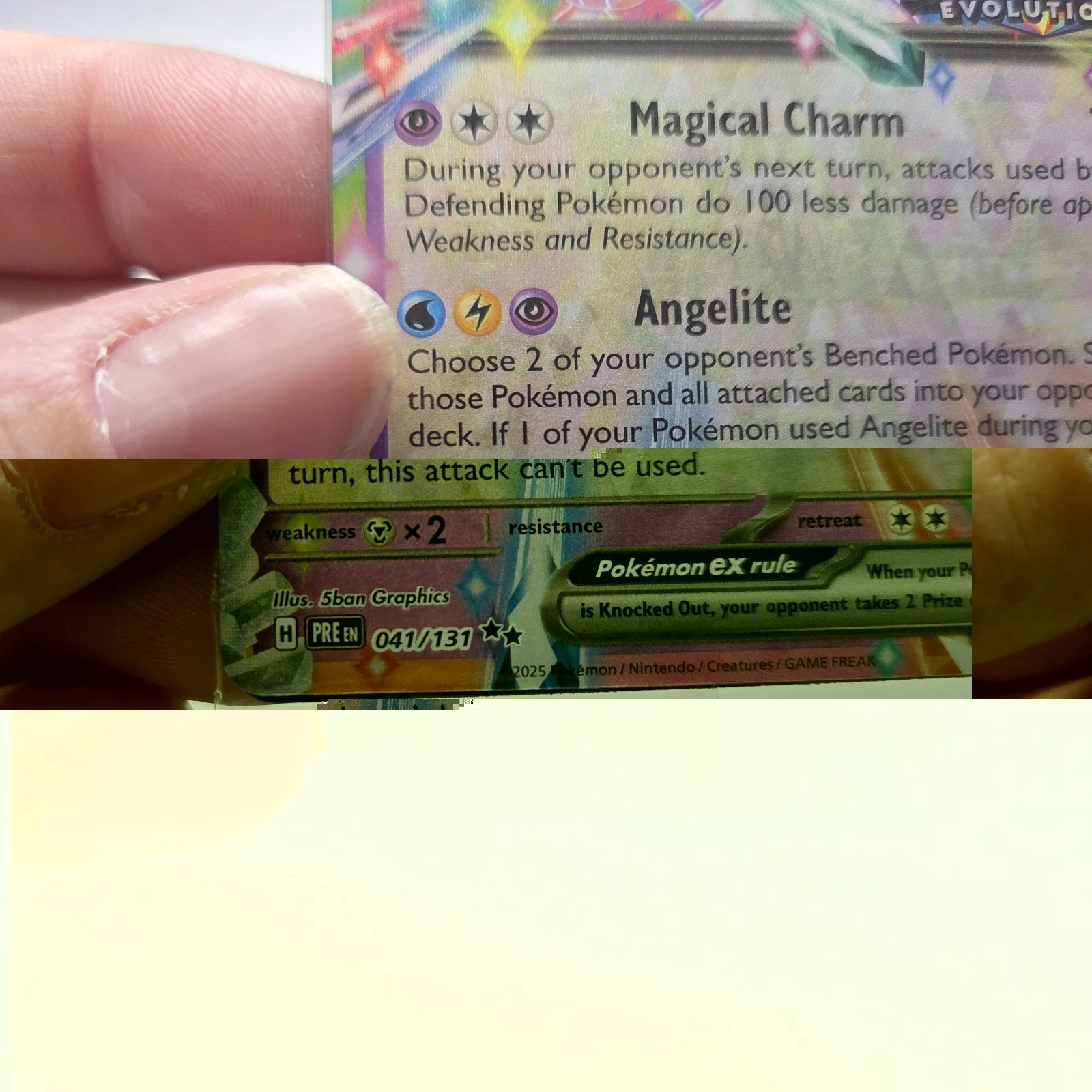 Sealed Sylveon ex Prismatic Evolutions Stamped Promo PRE 041/131 - product detail image 3