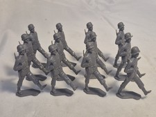 Vintage 1960s MARX Toys German Marching Soldier Lot One Dozen