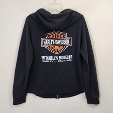 Iconic Ride the Adrenaline Harley Davidson Hoodie Mitchell's Modesto Sweatshirt