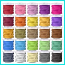 Faux Suede Leather Cord, 25 Rolls Flat for Jewelry Making, Leather Strips L...