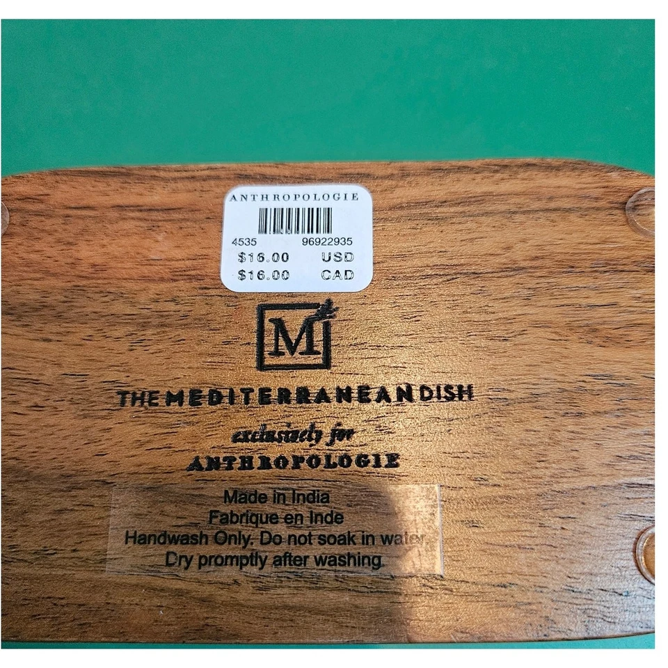 Anthropologie средиземноморское блюдо акация дерева соли перца погреб новый ярлыки - Изображение 4 из 4