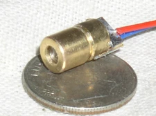 MINI LED GUN LASER LAZER DIODE HEAD 635nm RED ORANGE 5mW 3V INTERNAL DRIVER USA