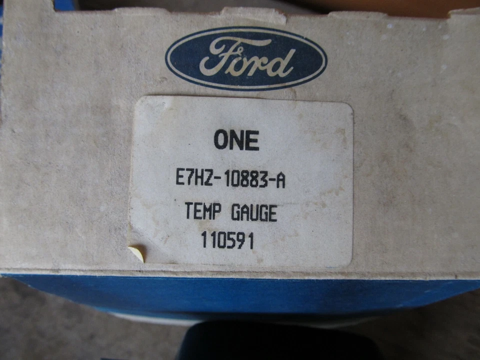 NOS 87 1987 FORD B600 B800 F600 F800 MEDIDOR DE TEMPERATURA E7HZ-10883-A NUEVO EN CAJA Foto 4 de 4