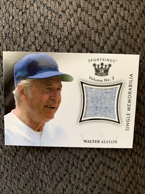 2020 SportsKings Single Memorabilia SM-WA Walter Alston Los Angeles Dodgers SP
