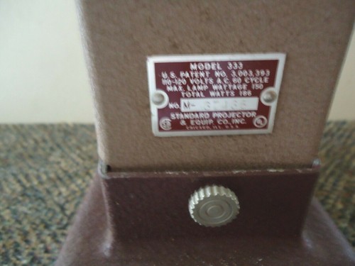 "Proyector de tiras de película vintage estándar modelo 333 ""GRAN ARTÍCULO DE COLECCIÓN" - Imagen 9 de 12