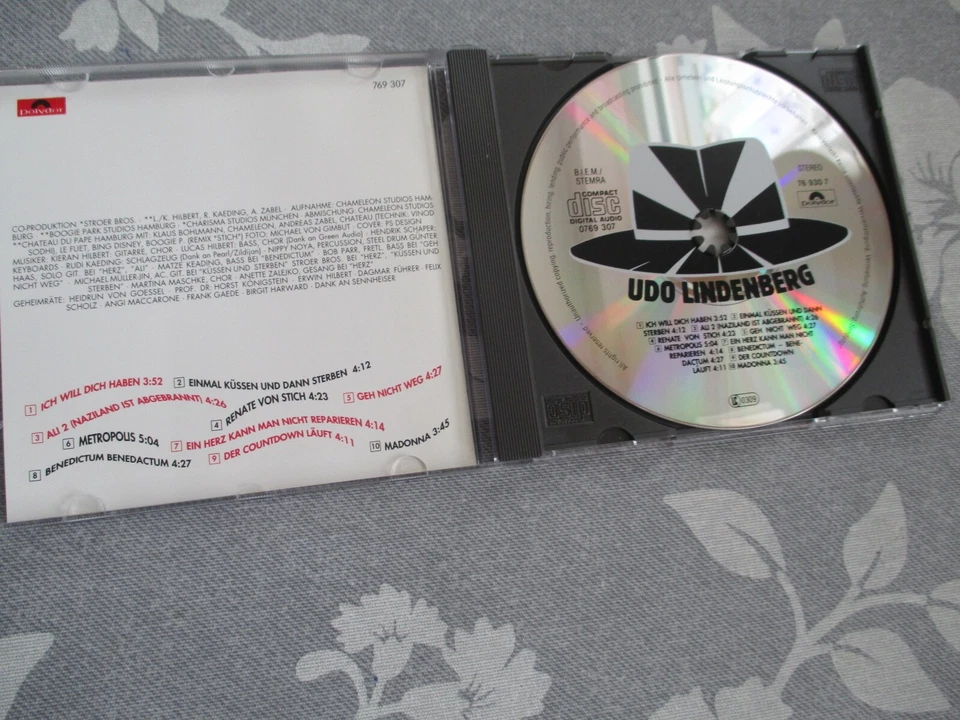Udo Lindenberg - Ich will Dich Haben - CD Neuwertig - Polydor 1991 -No Barcode - Bild 2 von 3