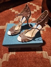 Betsey Johnson SB-Tee T-Strap Glitter Heels Size 8. Worn Once