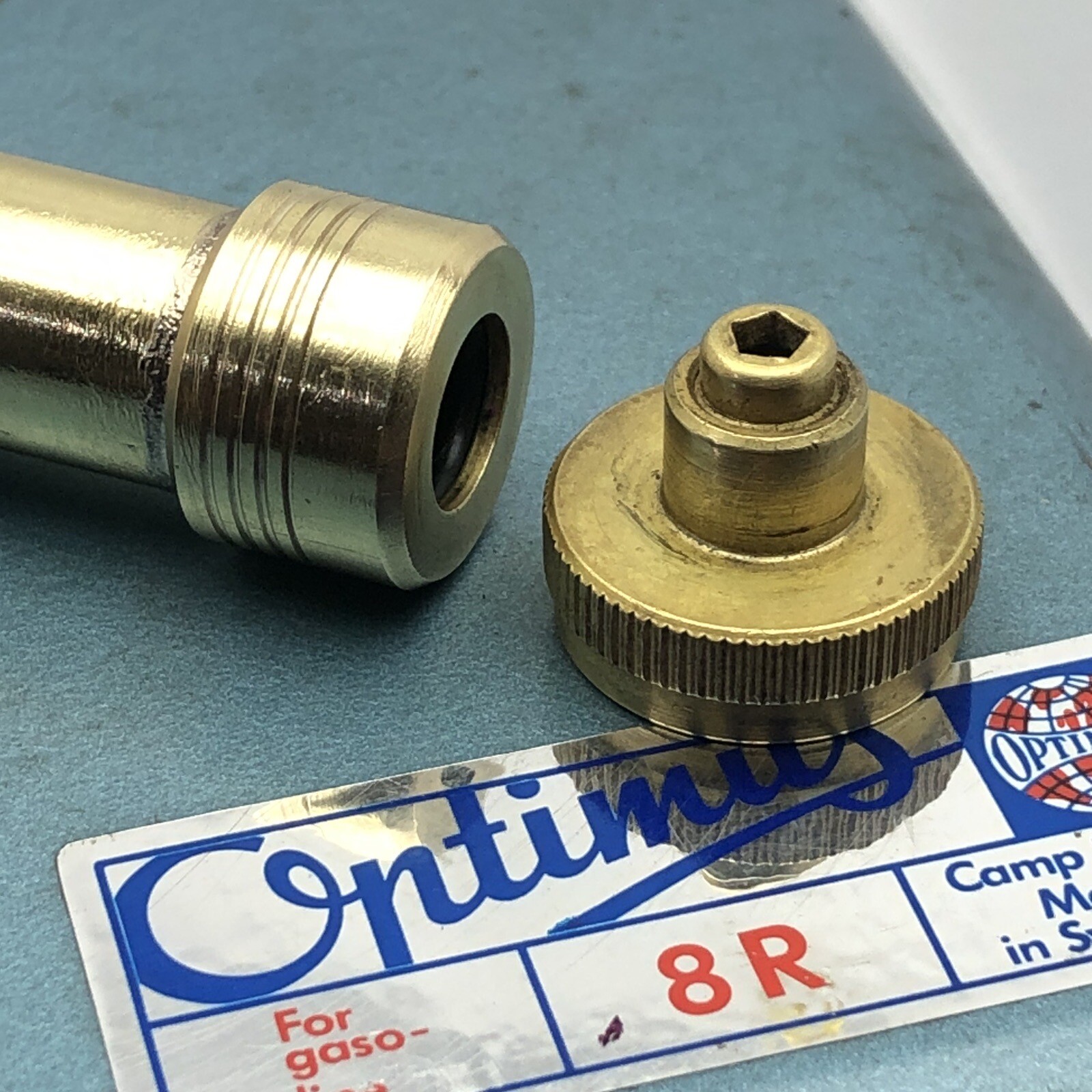 Optimus Stove Brass Mini Pump Short  8R 99 199 111 Svea 123