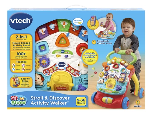 VTech Stroll & Discover Activity Walker with Accessories, Baby and Toddler Toys - Picture 12 of 12