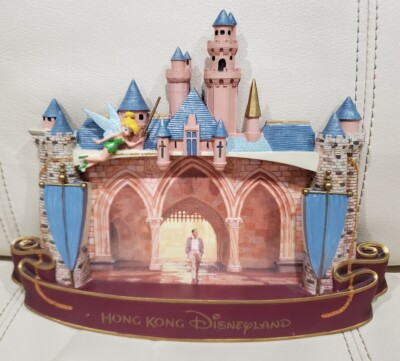 ウォルトディズニーワールド　フォトフレーム　写真立て　ティンカーベル　お城 希少 ウォルトディズニーワールド フォトフレーム 写真立て