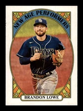 2021 Topps Heritage New Age Performers #NAP-11 Brandon Lowe Tampa Bay Rays