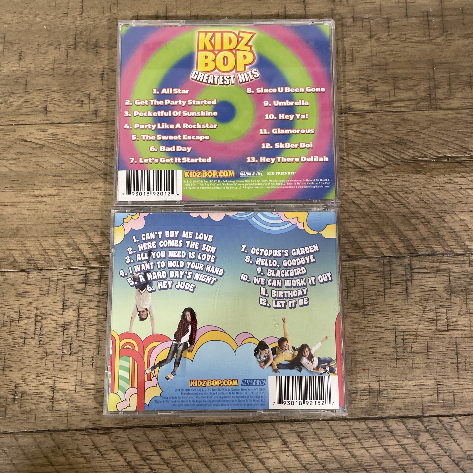 Lot of 2  Kidz Bop CDs includes Kids Bop sings the Beatles by  (CD, 2009)